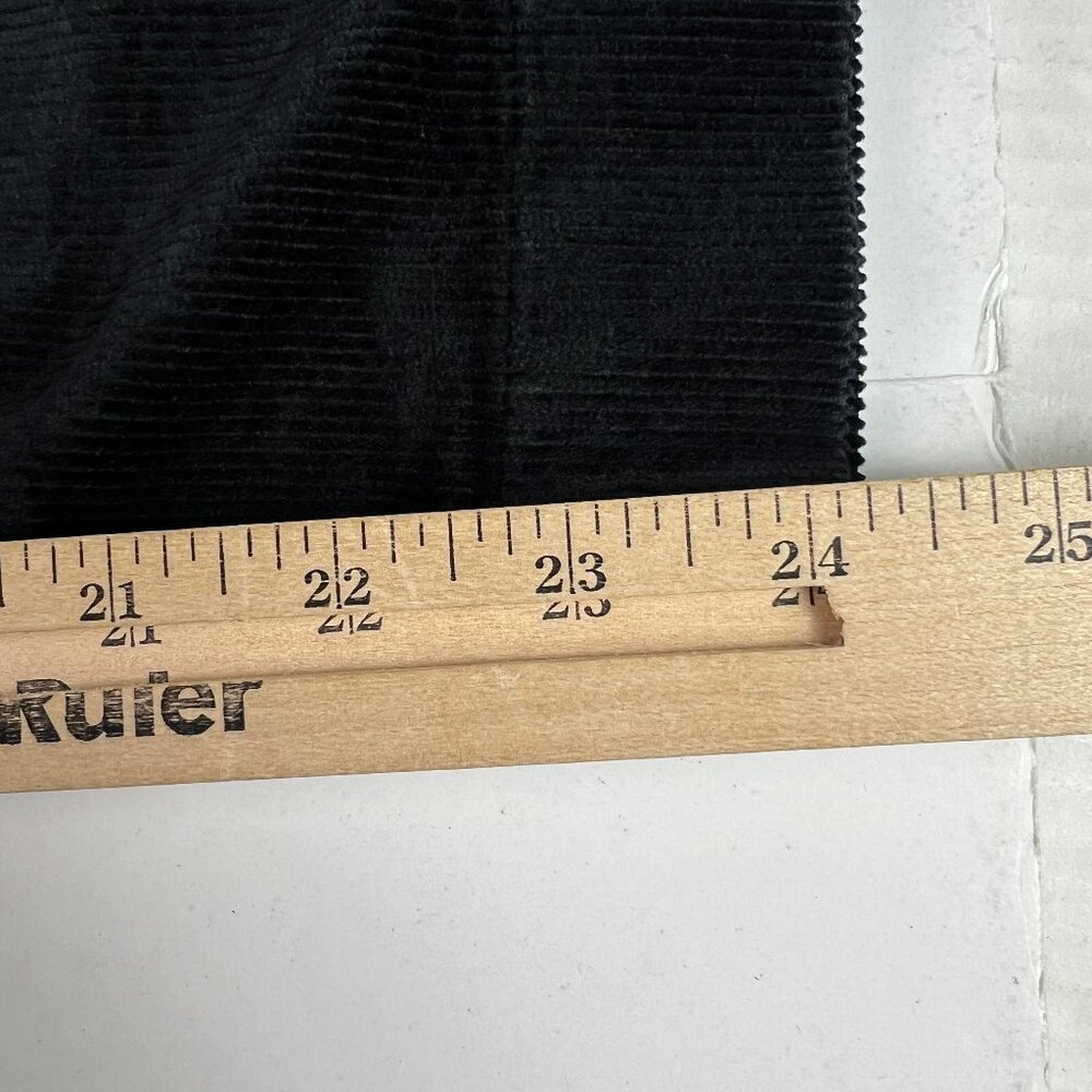 Maeve Pant Women's 32x24* Colette Corduroy High Rise Wide Leg Crop Black Tag 32 - Picture 12 of 16